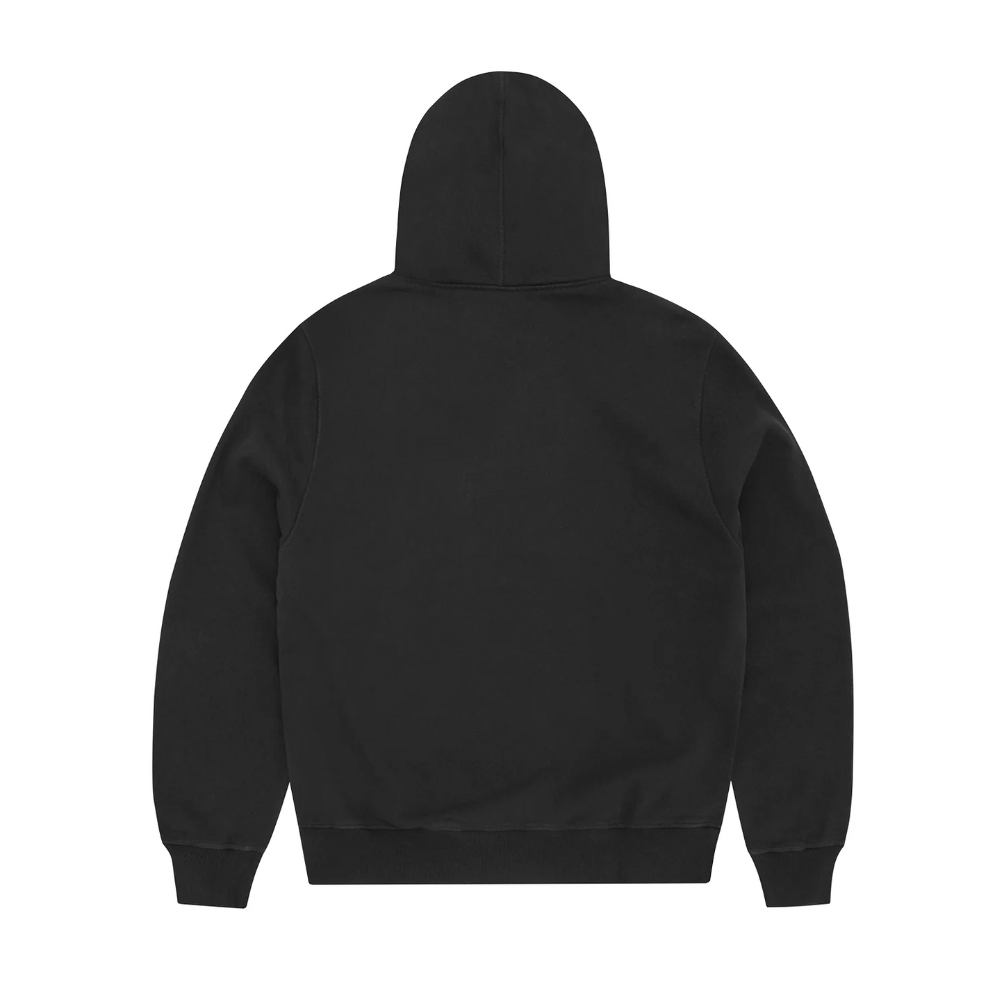 SATIN C STAR APPLIQUÉ HOODIE [BLACK]