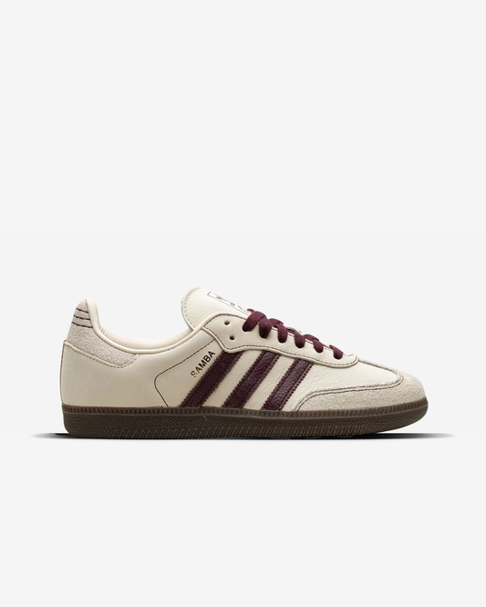 Adidas Samba  "Wonder White/Maroon"